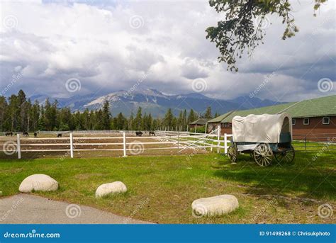 Country farm in Canada stock photo. Image of outdoor - 91498268