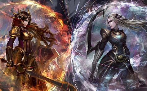 Diana Vs Diana | Wallpapers & Fan Arts | League Of Legends | LoL Stats