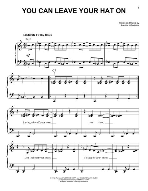 You Can Leave Your Hat On | Sheet Music Direct