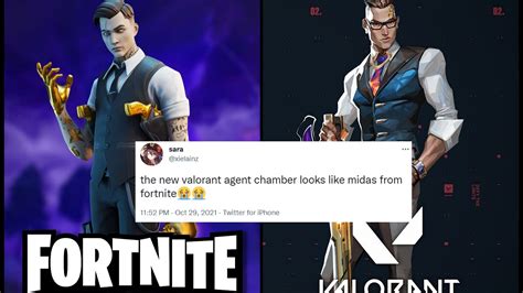 Twitter subtly roasts Valorant for copying Fortnite's Midas for new Agent