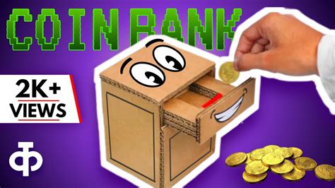 💰 Coin Bank Box | How to Make a Cardboard Coin Bank Box | DIY - YouTube