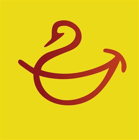 Premium Vector | Vector minimalist modern unique logo restaurant food duck smiling