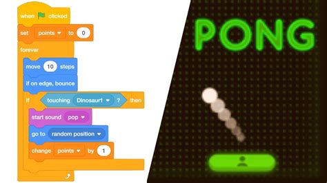 Pong Game With Scratch - YouTube