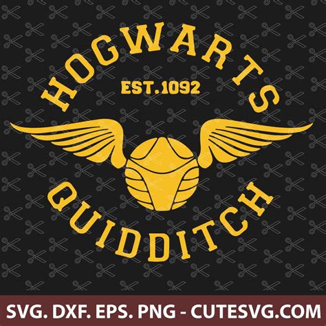 Hogwarts Quidditch SVG | Harry Potter SVG Cut File | PNG | DXF