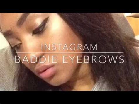 Instagram Baddie Eyebrow Tutorial - YouTube