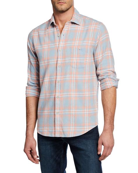 FAHERTY MEN'S COTTON SEAVIEW SPORT SHIRT. #faherty #cloth Mens Fashion ...