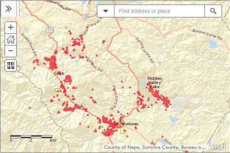 Lake County News,California - County releases Valley fire area recovery map