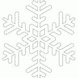 Coloriage - Flocon de neige simple