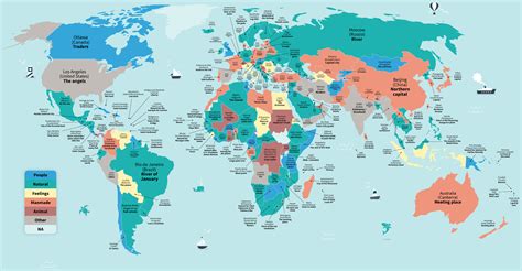 World Map With Country Names And Capitals 18 Images - World Map Of ...