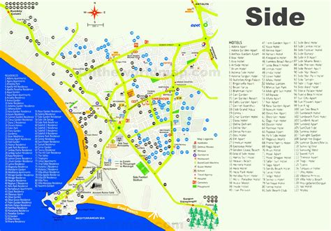 Side hotel map