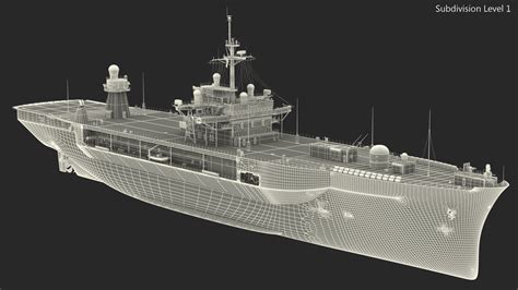 Command Ship USS Mount Whitney 3D Model $249 - .3ds .blend .c4d .fbx .max .ma .lxo .obj - Free3D