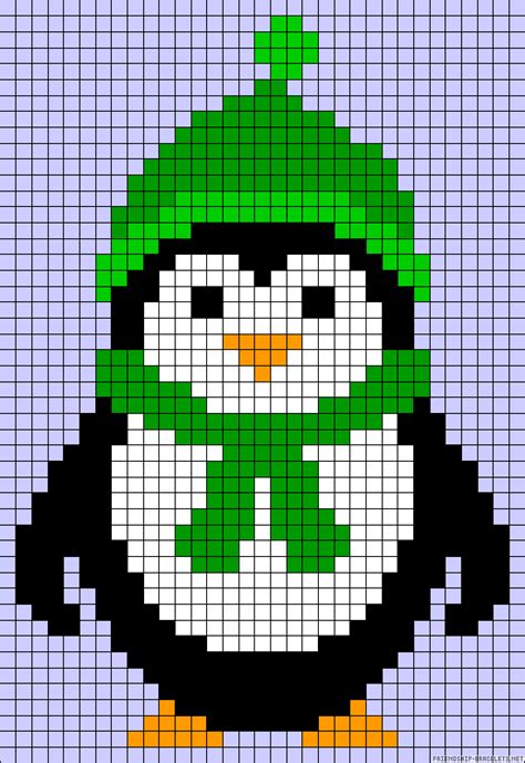 Christmas Penguin Cross Stitch Pattern - Cross Stitch Patterns