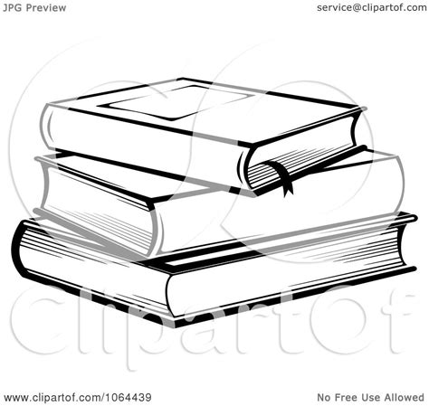 book stack clipart black and white - Kylee Eng