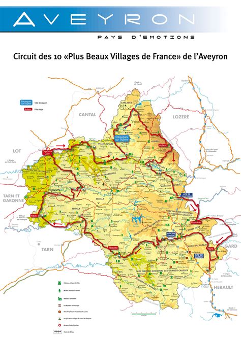 aveyron carte Archives - Voyages - Cartes