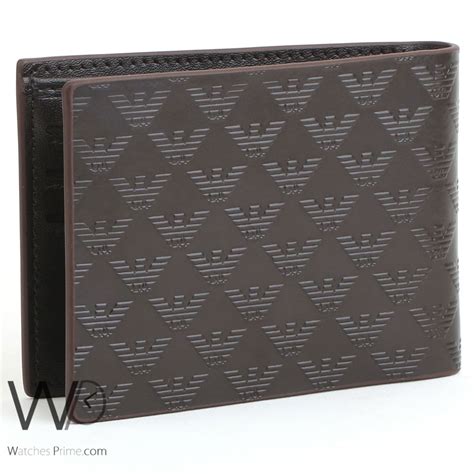 Giorgio Armani wallet for men brown | Watches Prime