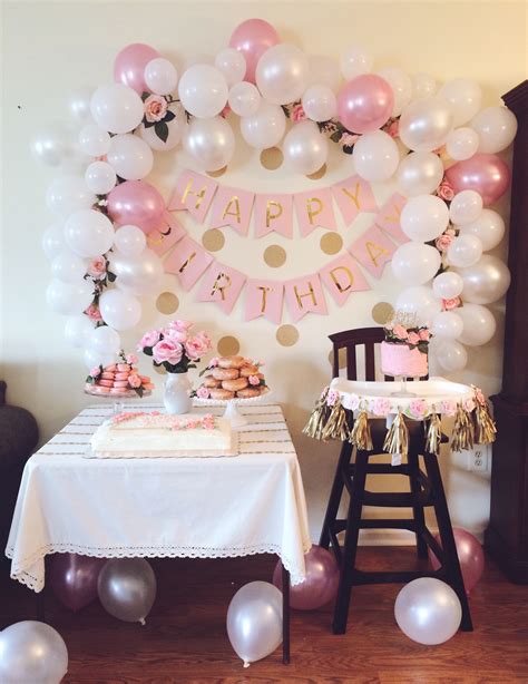 Aria's Pink and Gold First Birthday Party - Project Nursery