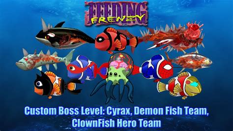 Feeding Frenzy Mod Custom Boss Level - Cyrax + Demon Fish Team ...