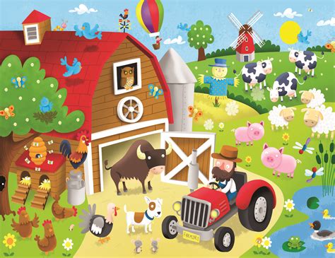 www.premier-gift.com | Puzzles for kids, Farm cartoon, Kids