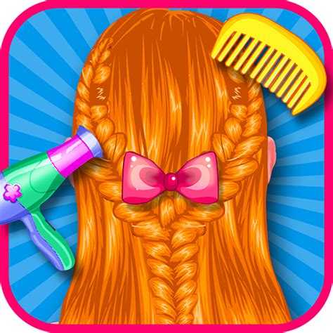 Braid Hairstyles Hairdo Girls Games become the best hairdresser Educational Games for kids ...