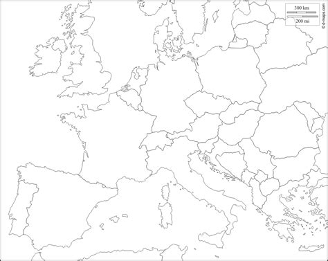 70 Awesome Europe Political Map Blank Printable - insectza