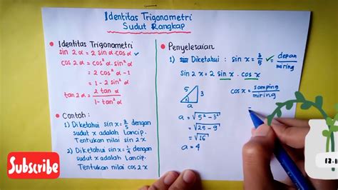 Soal Dan Pembahasan Identitas Trigonometri Sudut Rangkap - IMAGESEE