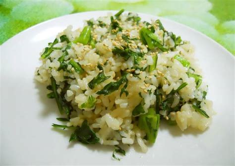 Seasoned with Kombu Tea Chrysanthemum Greens Fried Rice Recipe by cookpad.japan - Cookpad