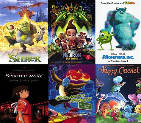 Animated Movies Of 2001 by eileenmh123 on DeviantArt