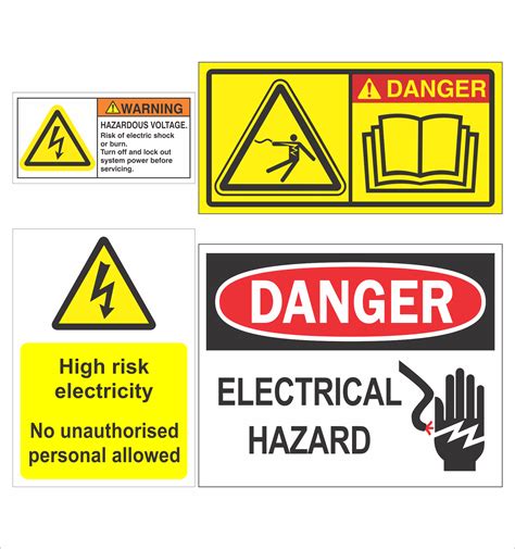 Electrical Hazard Safety Labels - Million.com.sg | Estd 1979