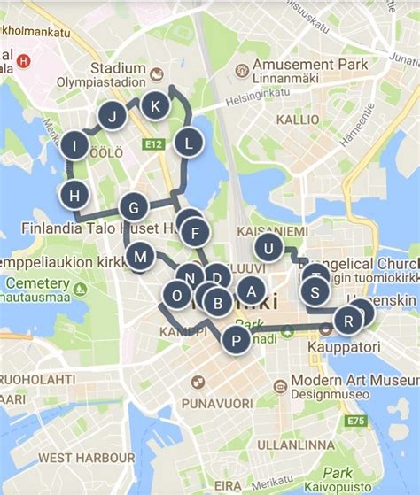 Helsinki Attractions Map | FREE PDF Tourist City Tours Map Helsinki 2025