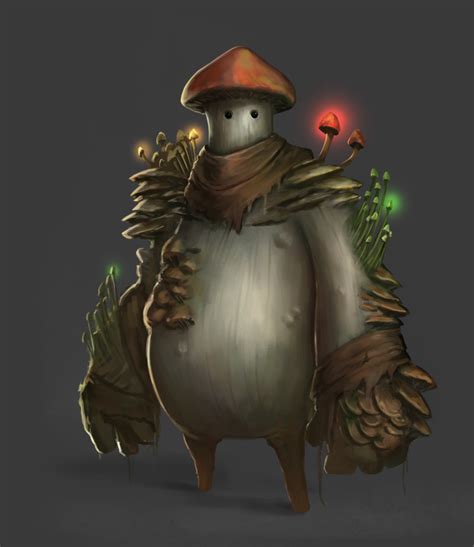 Mushroomman by BABAGANOOSH99 on DeviantArt | Creature concept art, Mythical creatures art ...