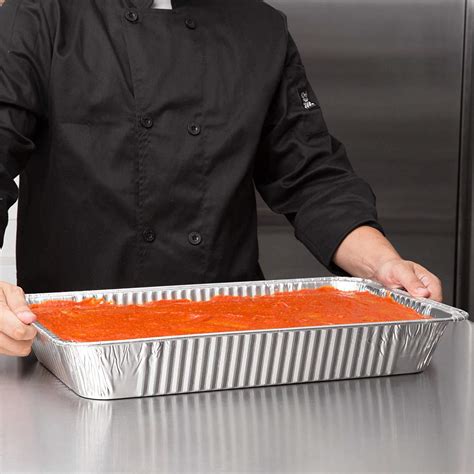 Full Size Deep Durable Disposable Aluminum Foil Steam Roaster Pans Heavy Duty Baking Roasting ...