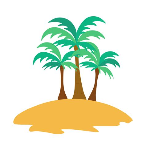 Beach Coconut Tree Vector Transparent Free PNG | PNG Play