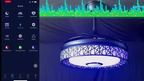 Black ceiling fan with Light- Music Playing Display - YouTube