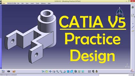 CATIA V5 Practice Design 11 for beginners | Catia Part modeling | Part ...