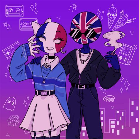 #countryhumans uk x France on Tumblr