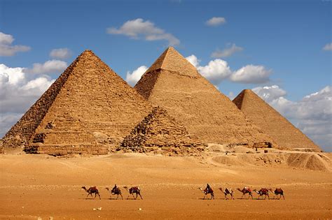 HD wallpaper: 8k, pyramid, camel, Egypt, ancient, sky, history, the ...