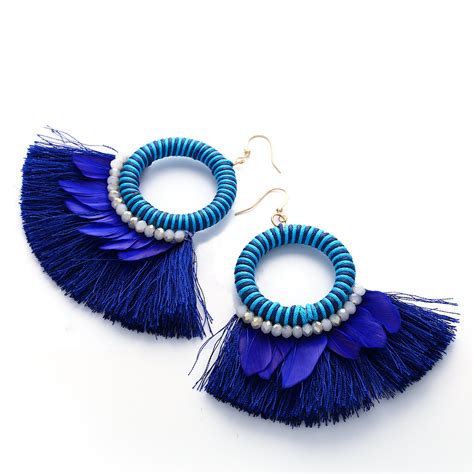 Feather Tassel Boho Earrings | Style Limits