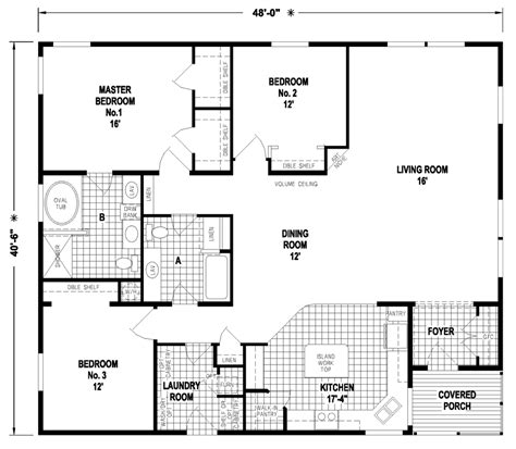 Triple Wide Modular Floor Plans - floorplans.click