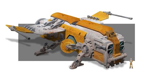 ArtStation - Star wars inspired spaceship concept