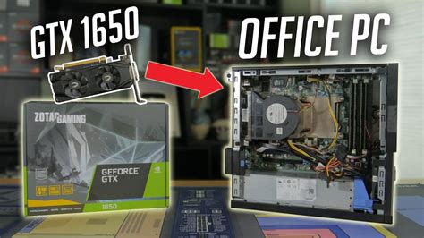 Old Office PC + GTX 1650 = Gaming PC? - YouTube