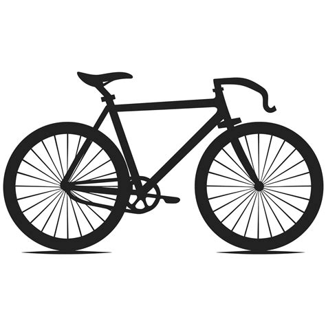 Bicycle black Silhouette vector illustration, Cycle Vector Silhouette ...