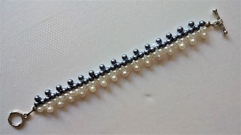 Simple beading pattern for beginners. Jewelry making tutorial - YouTube