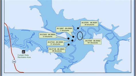 Lake Monroe Habitat Map | Catfish Angler Forum at USCA