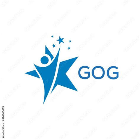 GOG Letter logo white background .GOG Business finance logo design vector image in illustrator ...