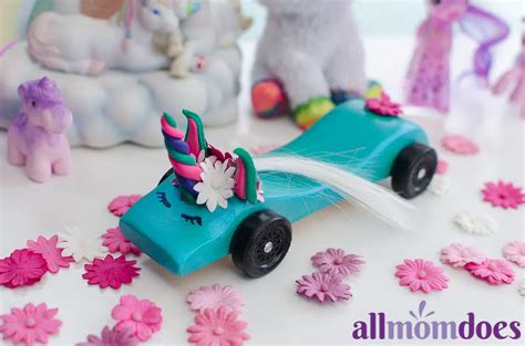 Unicorn Pinewood Derby Car | AllMomDoes