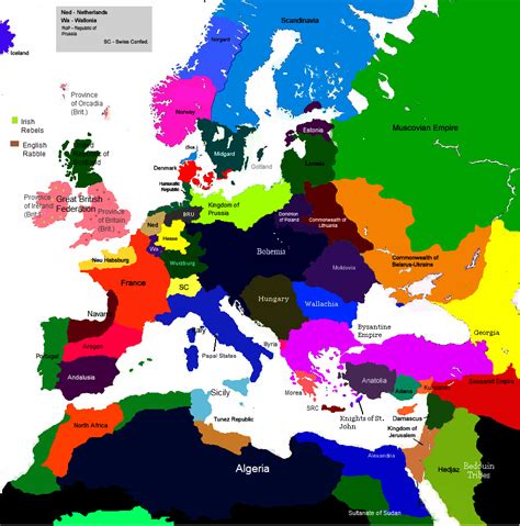 Europe 1430, 1770-1800 (Map Game) | Alternative History | Fandom