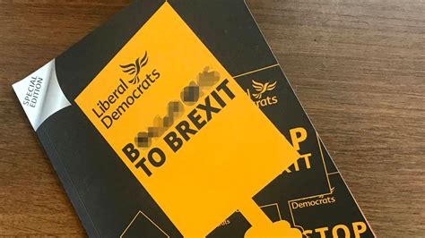 Liberal Democrats launch 'B******* to Brexit' manifesto ahead of EU ...