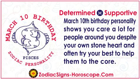 March 10 Zodiac (Pisces) Horoscope Birthday Personality and Lucky Things