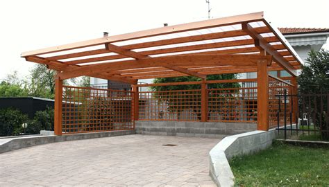 Wooden carport - CARPORT - Proverbio Outdoor Design