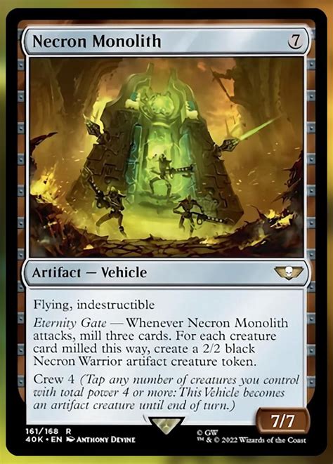 Every Card In The Warhammer 40K Necron Dynasties Commander Deck – MTG